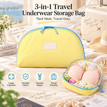 🔥LAST DAY SALE 49% OFF✨🧳 3-in-1 Travel Underwear Storage Bag
