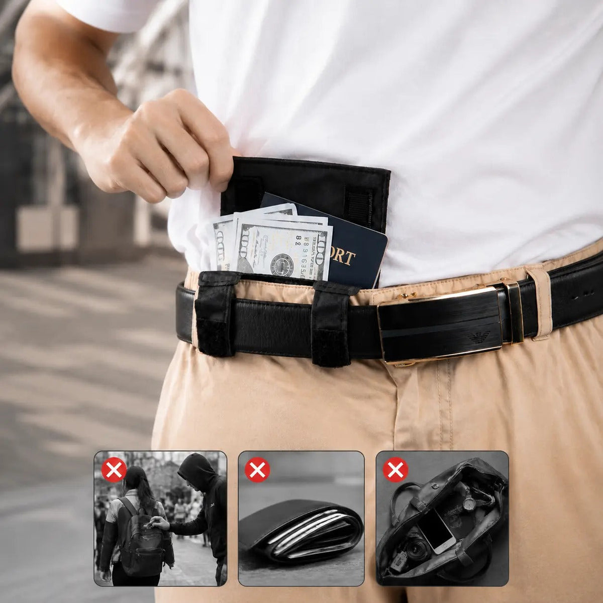 🔥LAST DAY SALE 49% OFF✨Concealed anti-theft travel waist bag