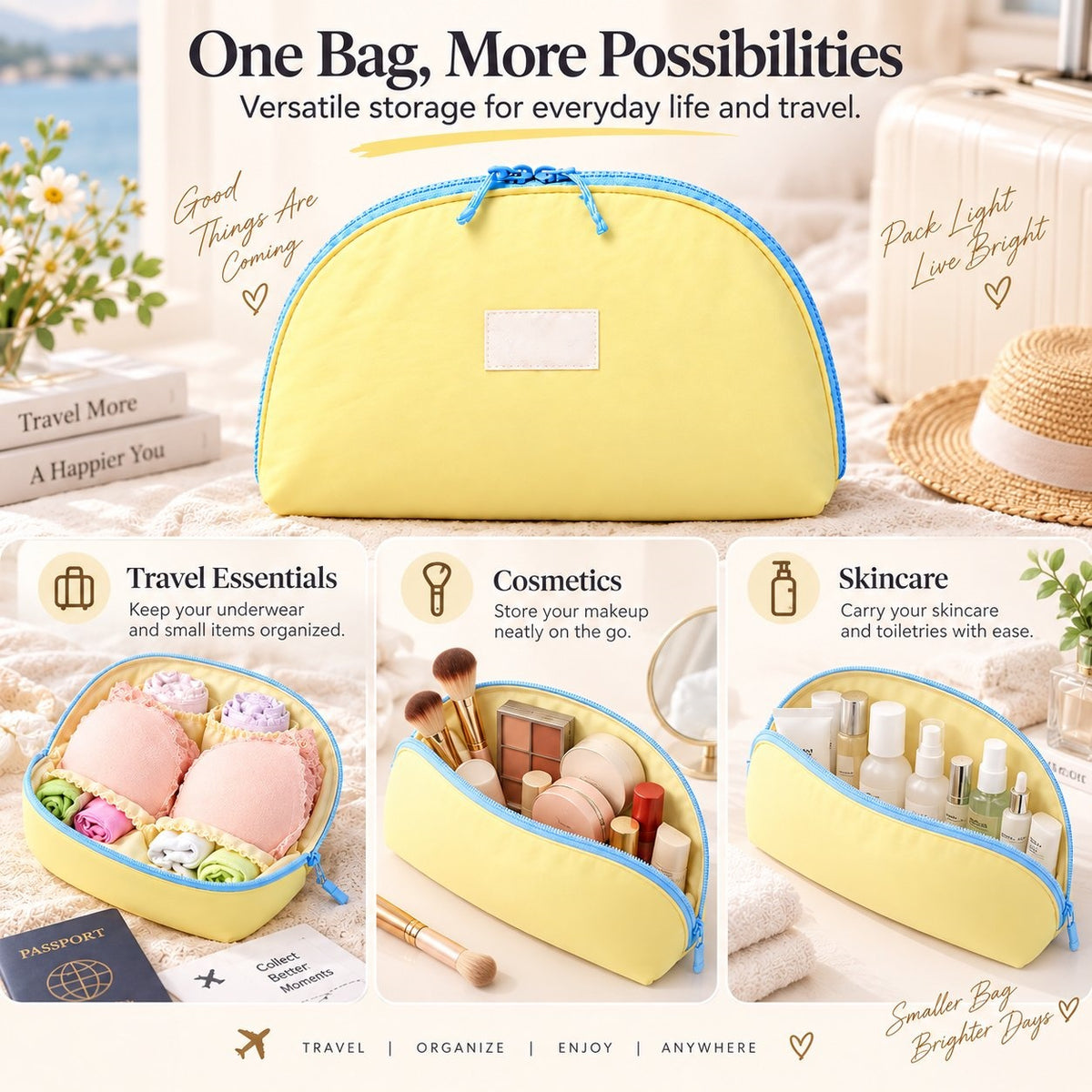 🔥LAST DAY SALE 49% OFF✨🧳 3-in-1 Travel Underwear Storage Bag