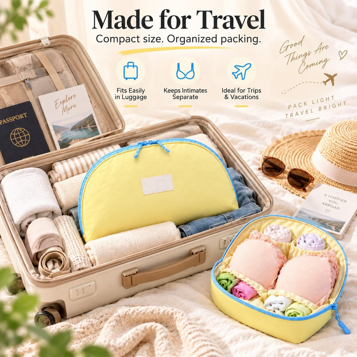 🔥LAST DAY SALE 49% OFF✨🧳 3-in-1 Travel Underwear Storage Bag