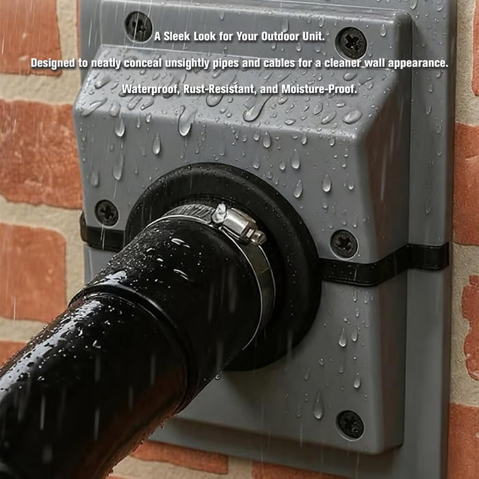 📍49% OFF🔥 - HVAC Wall Penetration & Line-Set Cover Kit – Retrofit Finish Solution