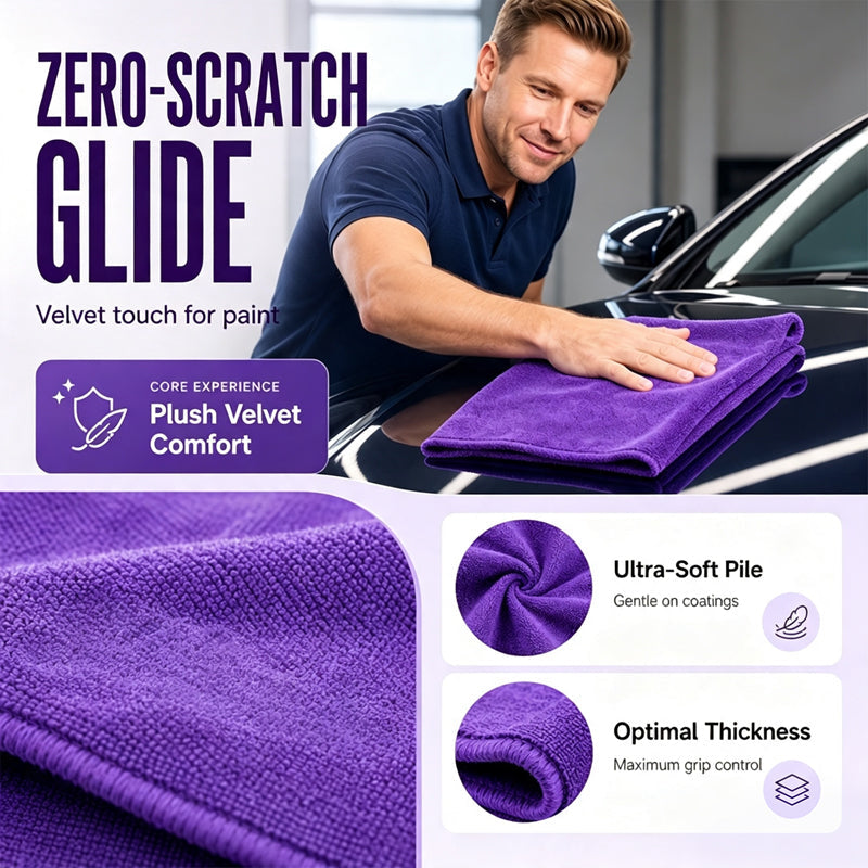 🚗💧Lint-Free Highly Absorbent Cleaning Cloth