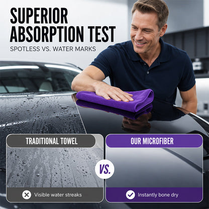 🚗💧Lint-Free Highly Absorbent Cleaning Cloth